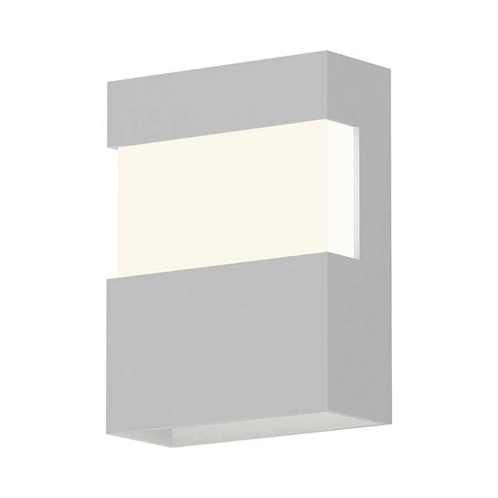 Band Outdoor LED Wall Light in Small/Textured White.