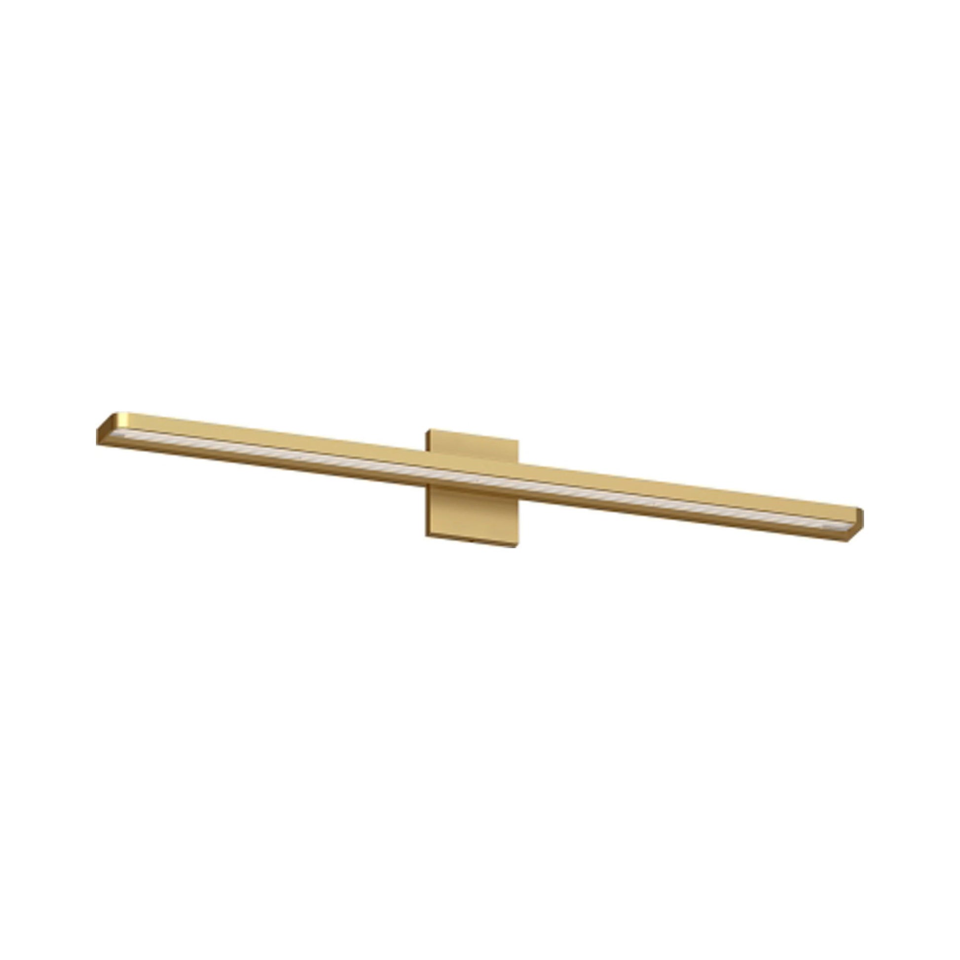 Banda LED Bath Wall Light in Natural Brass (Large).