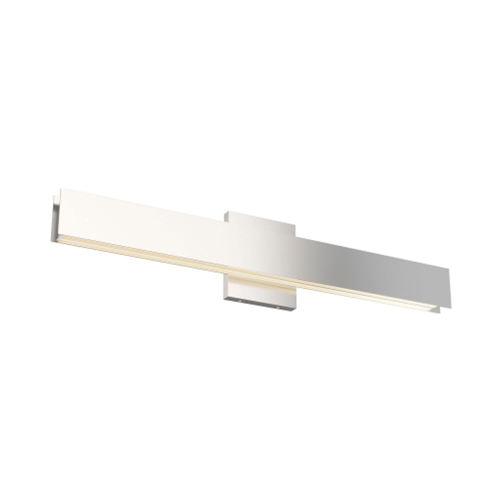 Bau LED Bath Vanity Light in Polished Nickel.
