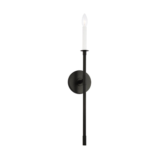 Bayview Bath Wall Light in Black and Clear.