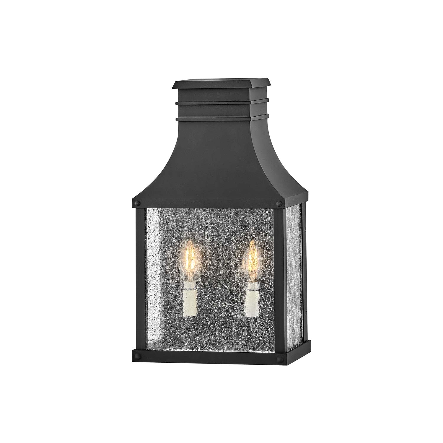 Beacon Hill Outdoor Wall Light in Museum Black (Medium).