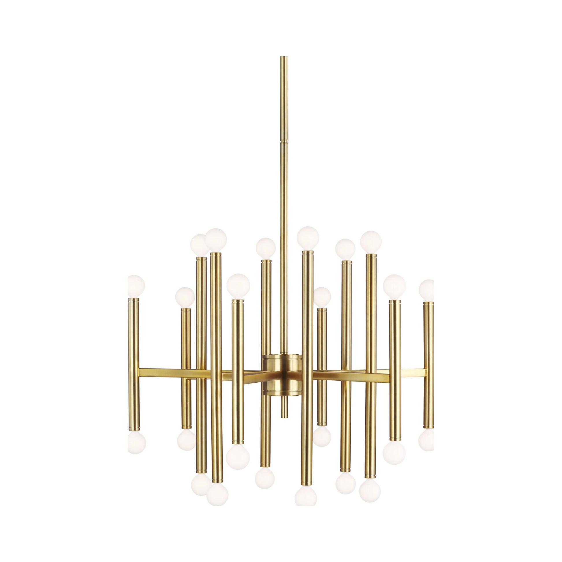 Beckham Modern Chandelier in Large/Burnished Brass.