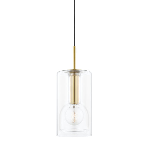 Belinda Pendant Light in Gold and Clear.