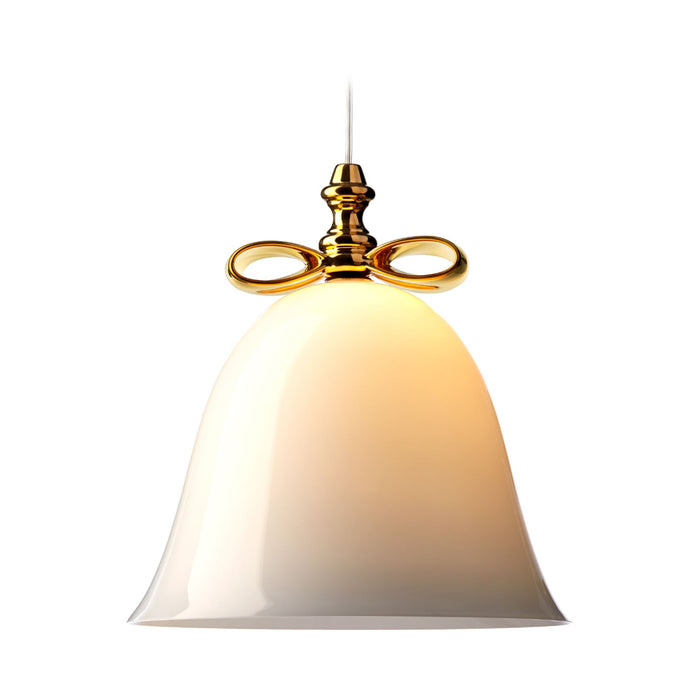 Bell Pendant Light in Gold/White (Small/157.5-Inch).