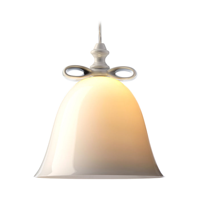 Bell Pendant Light in White/White (Large/157.5-Inch).