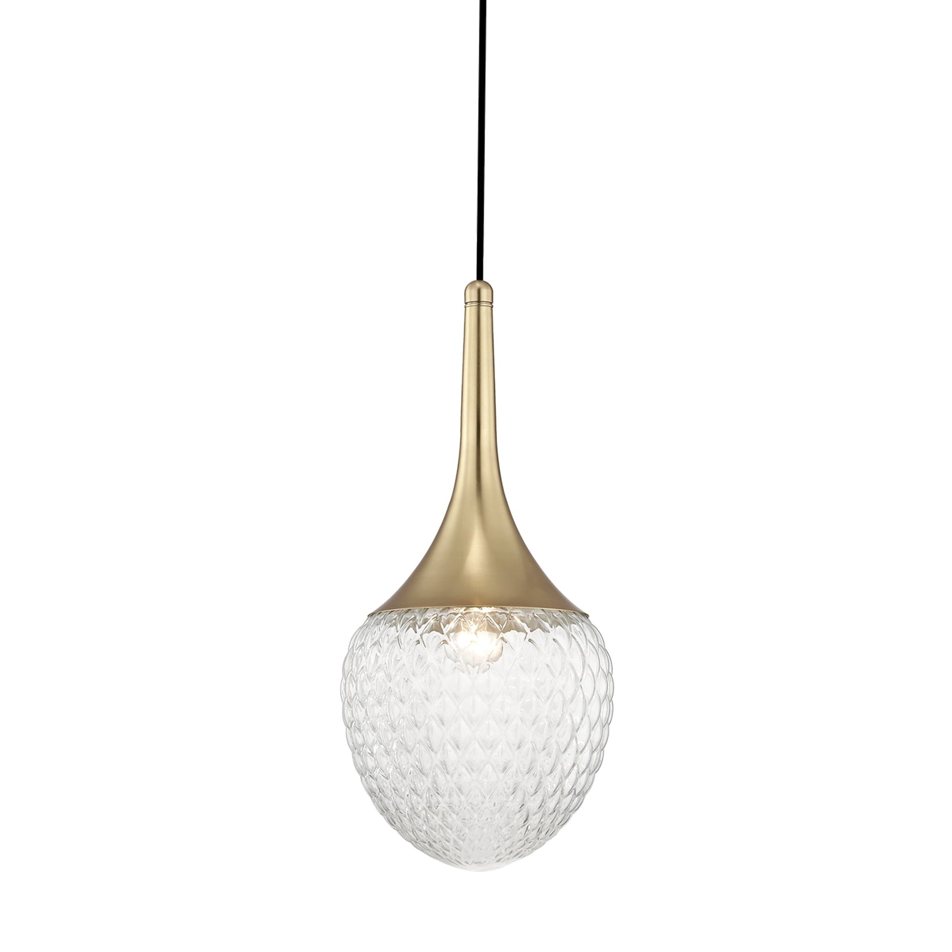 Bella Pendant Light in Aged Brass (Medium).