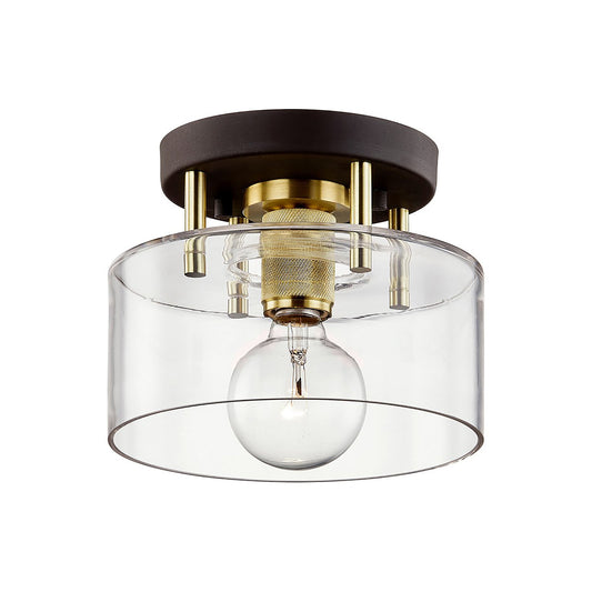 Bergamot Station Outdoor Semi-Flush Mount Ceiling Light.