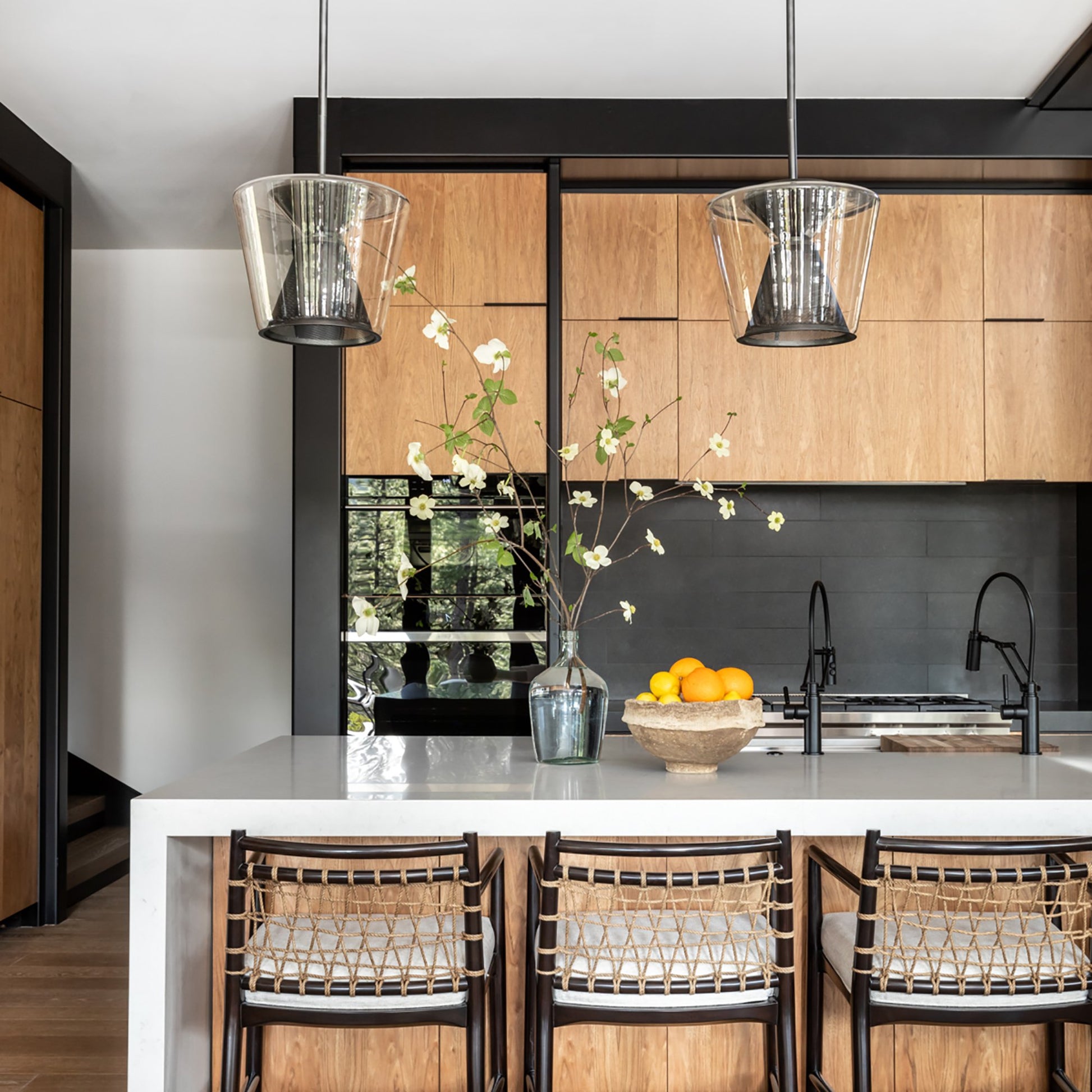 Berlin LED Pendant Light in dining room.