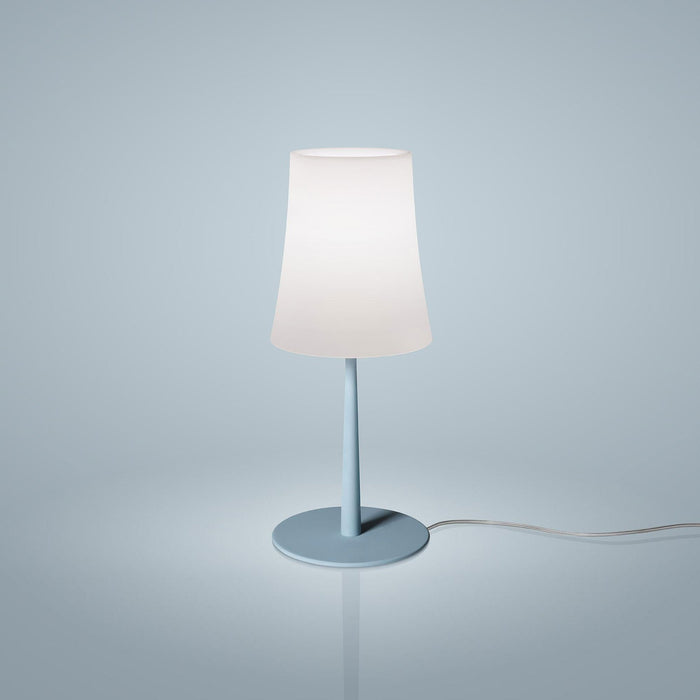 Birdie Easy LED Table Lamp in Small/Light Blue.