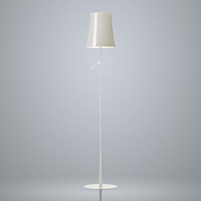Birdie Lettura LED Floor Lamp in White.