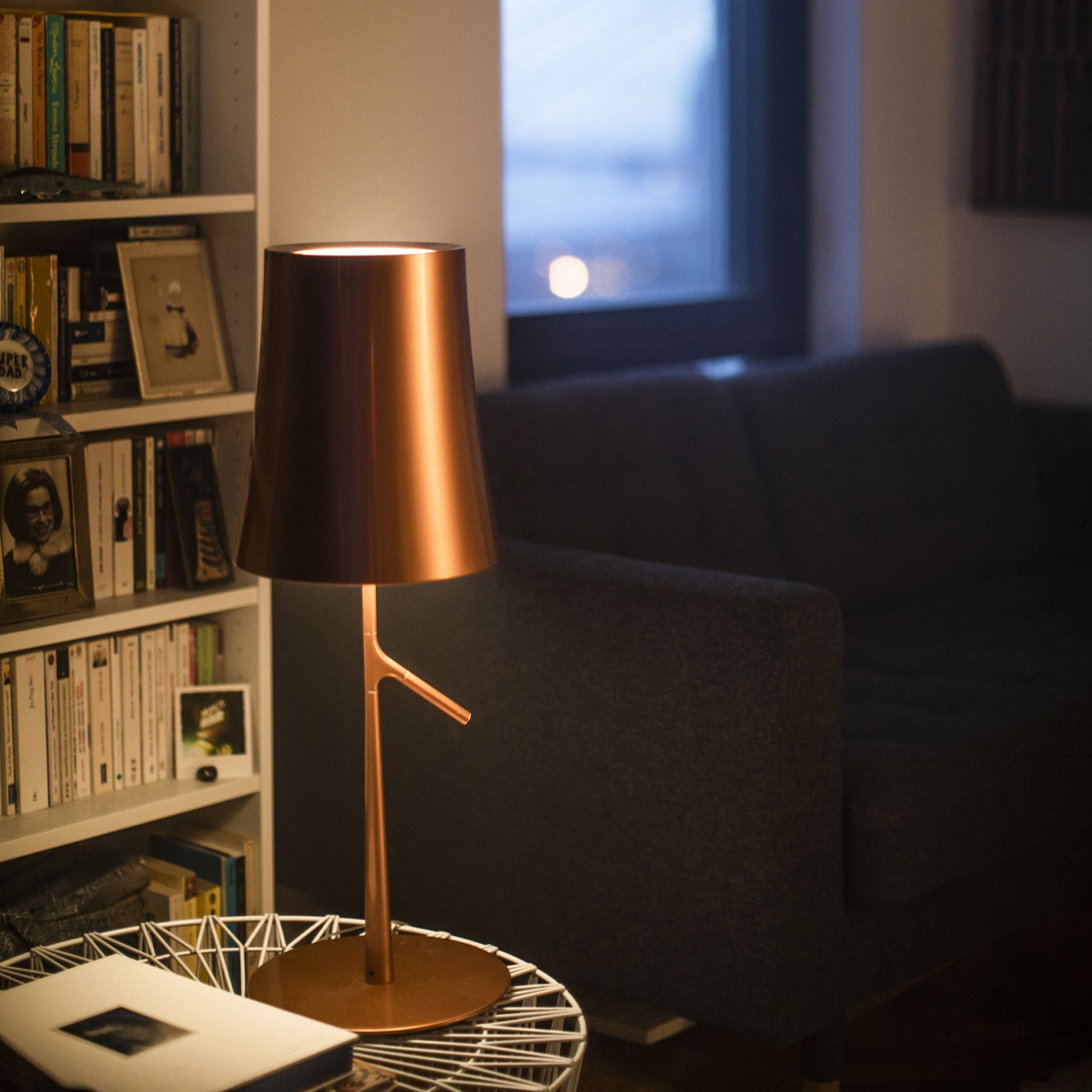 Birdie Table Lamp in living room.