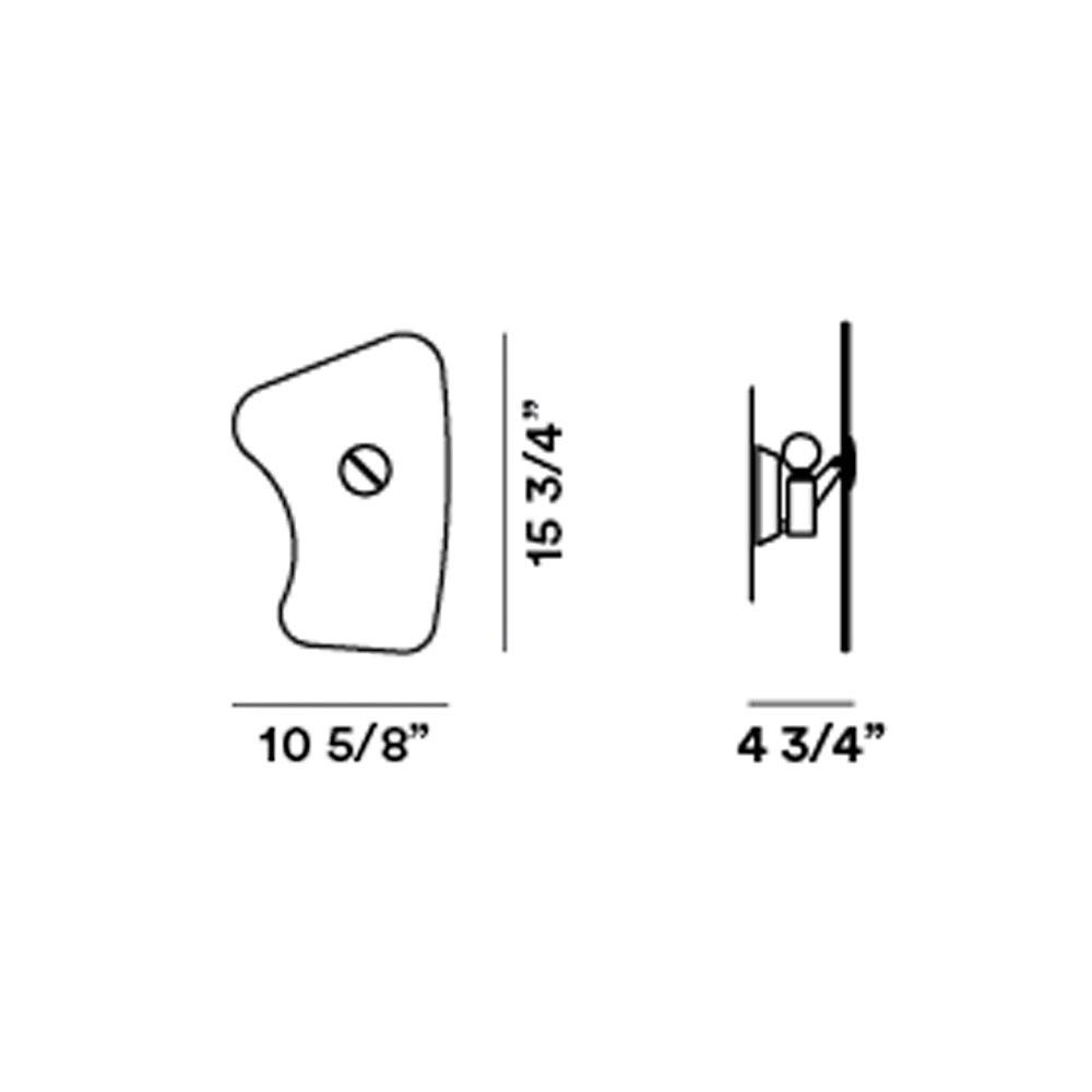 Bit 5 Wall Light - line drawing.