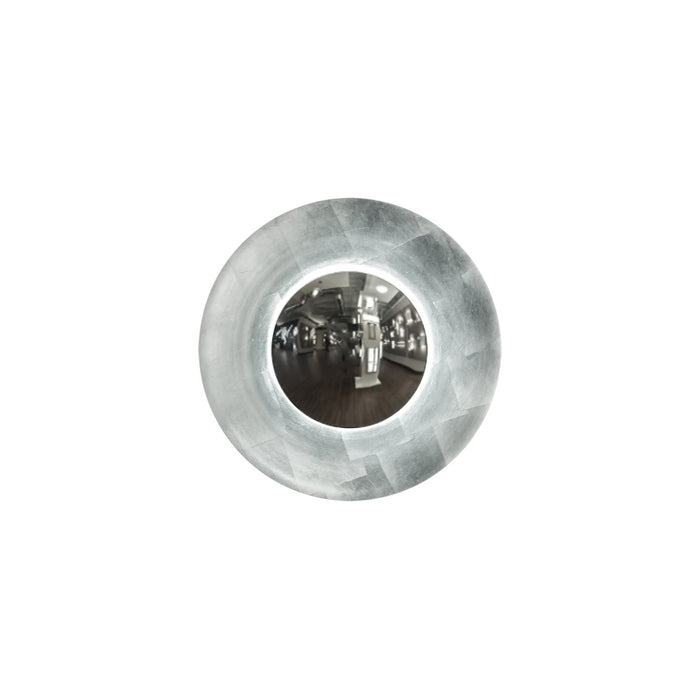 Blaze LED Wall Light in Small/Silver Leaf.