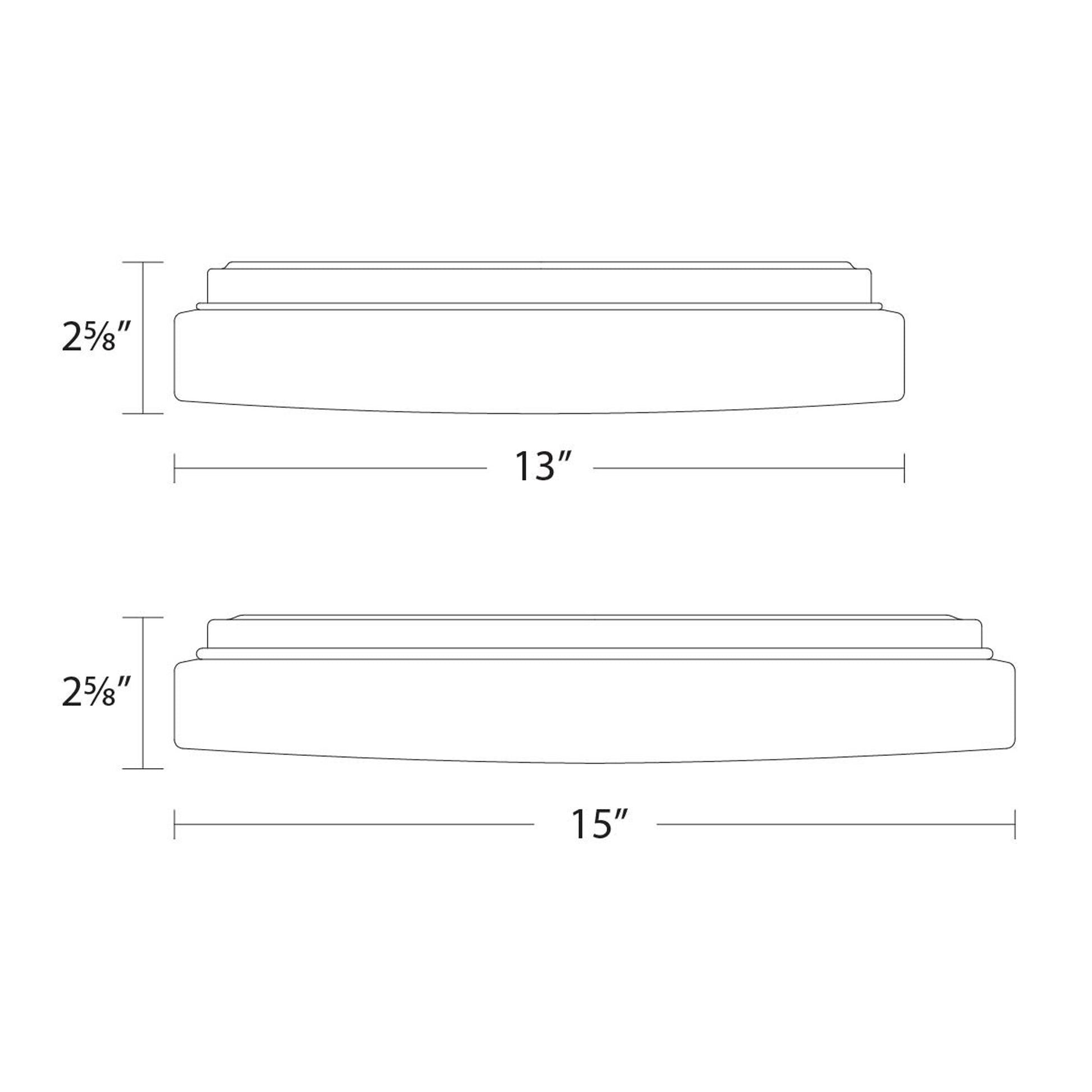 BLO G2 LED Ceiling/Wall Light - line drawing.