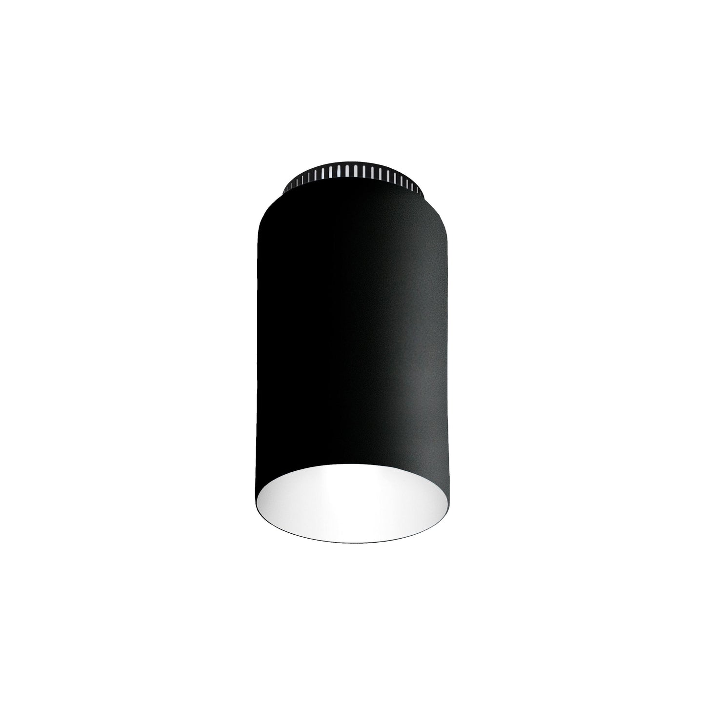 Aspen C17B Semi Flush Mount Ceiling Light in Black.