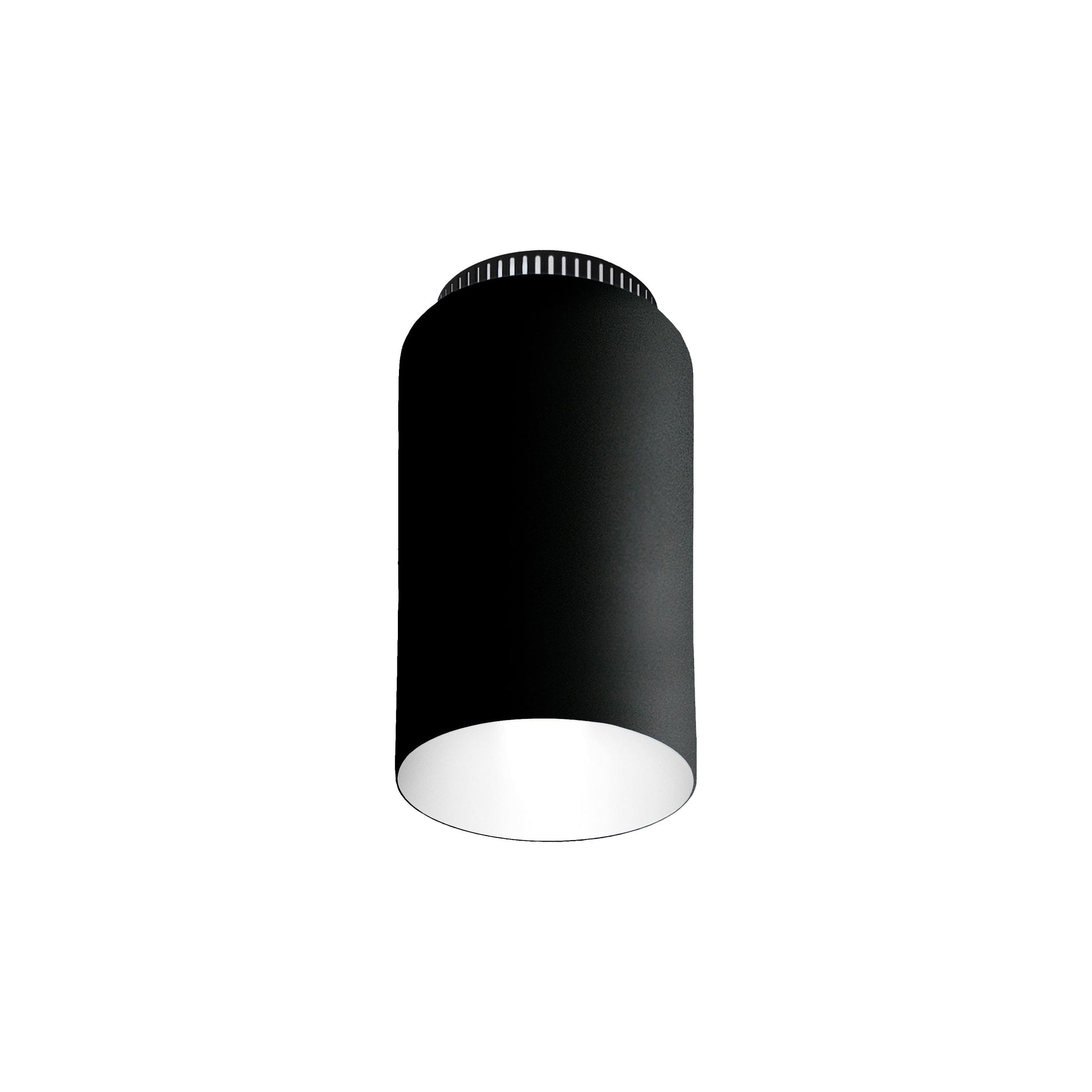 Aspen C17B Semi Flush Mount Ceiling Light in Black.