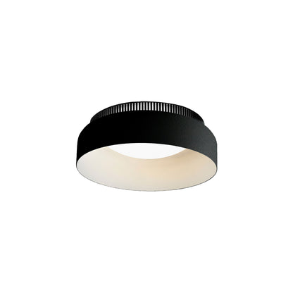 Aspen C40 Semi Flush Mount Ceiling Light in Black (Short).