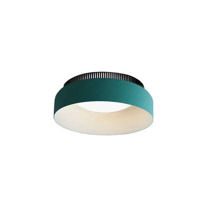 Aspen C40 Semi Flush Mount Ceiling Light in Clear Turquoise (Short).