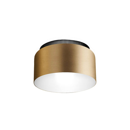 Aspen C40 Semi Flush Mount Ceiling Light in Brass (Tall).