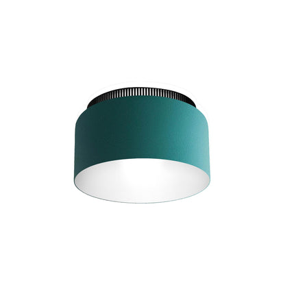 Aspen C40 Semi Flush Mount Ceiling Light in Clear Turquoise (Tall).