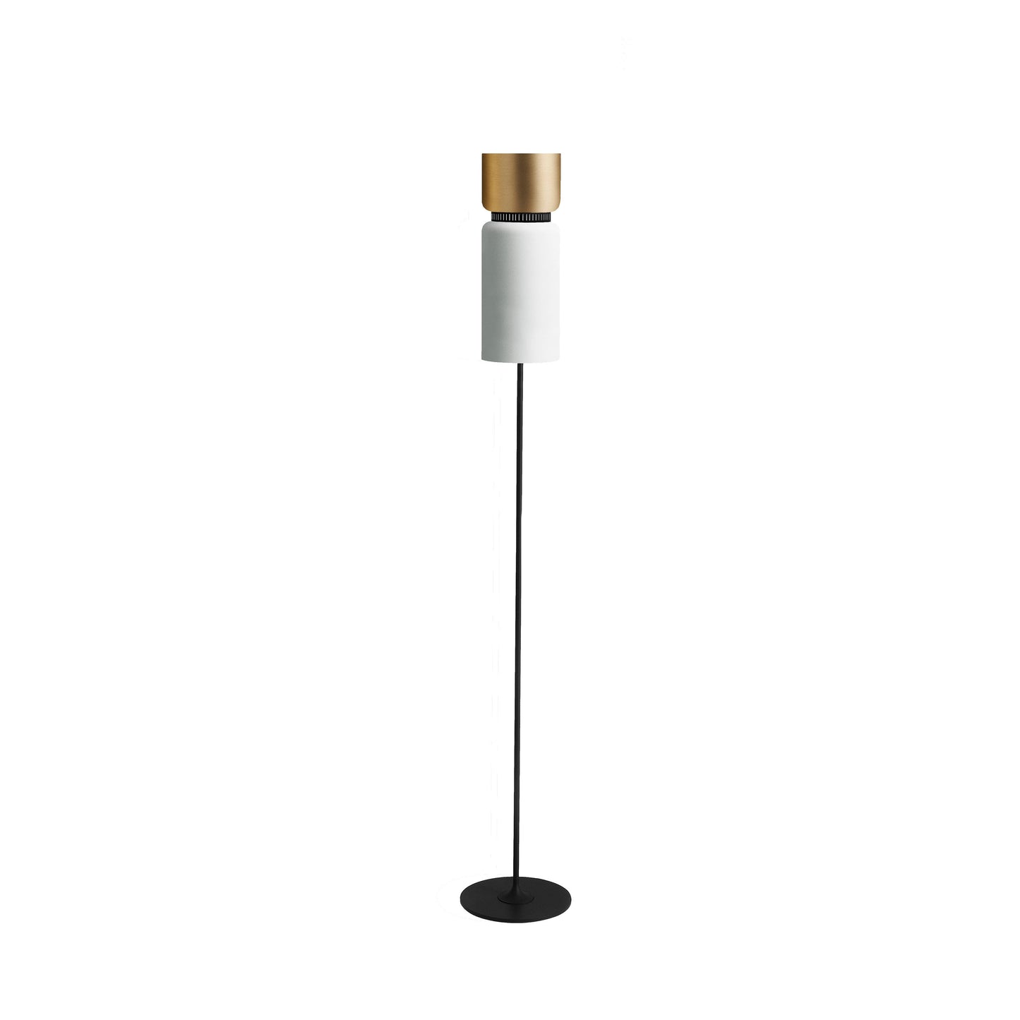 Aspen F17 Floor Lamp in Brass/Snow.