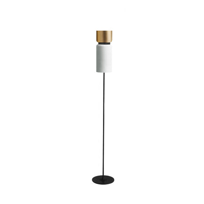 Aspen F17 Floor Lamp in Brass/Snow.