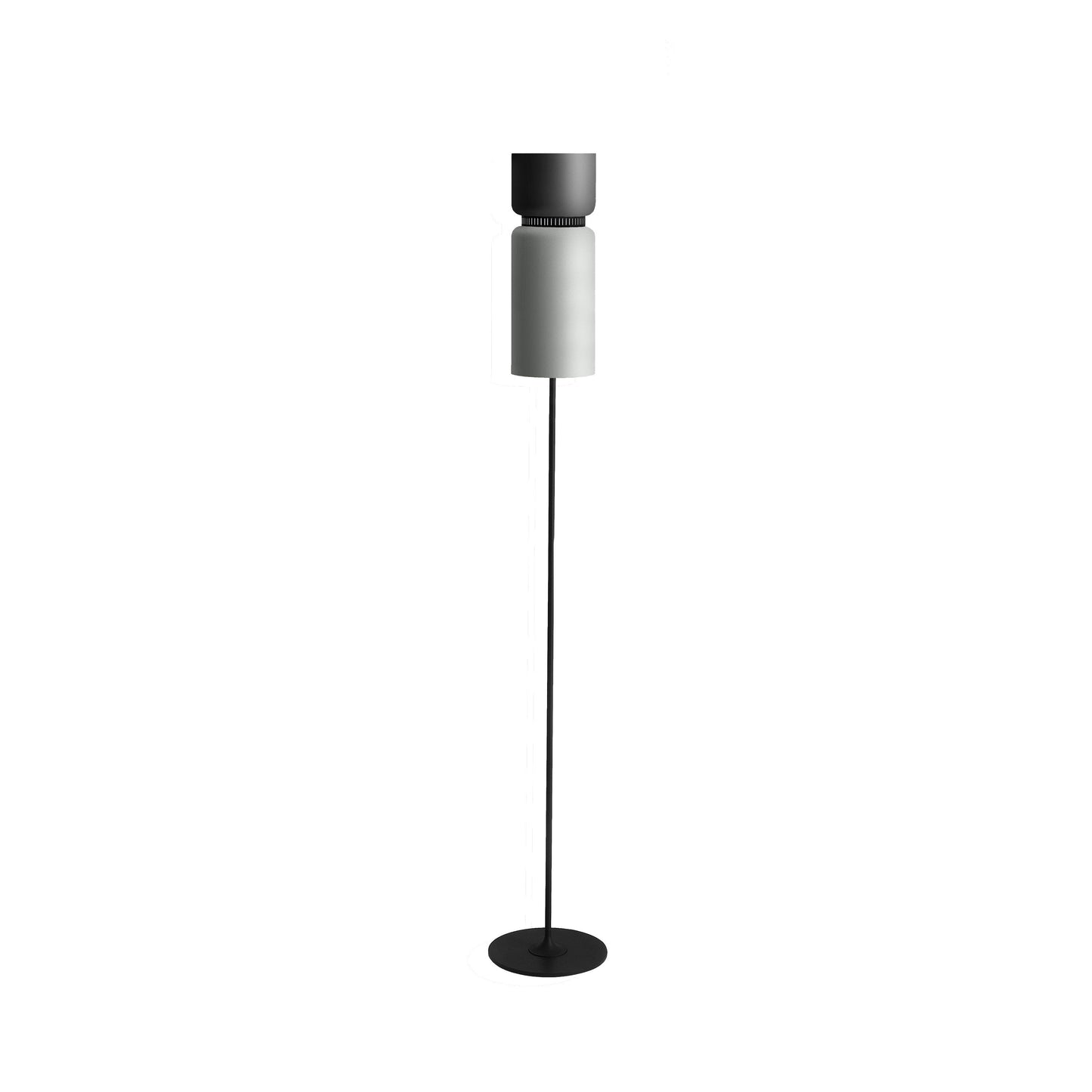 Aspen F17 Floor Lamp in Grey/Limestone.