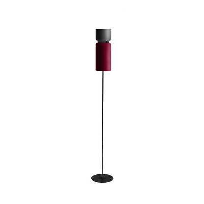 Aspen F17 Floor Lamp in Grey/Merlot.
