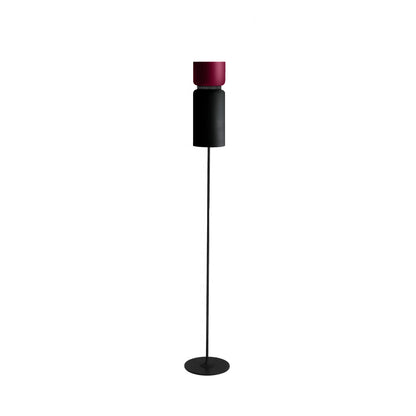 Aspen F17 Floor Lamp in Merlot/Black.