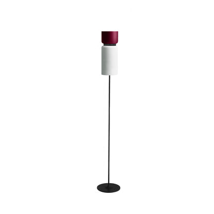 Aspen F17 Floor Lamp in Merlot/Snow.