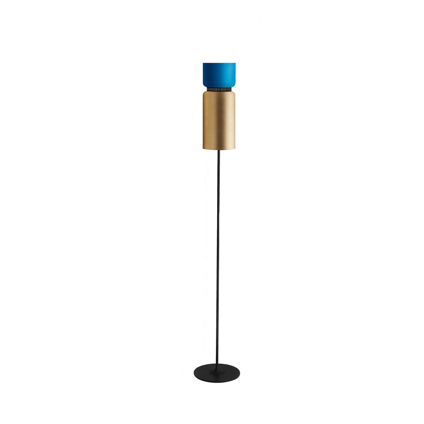 Aspen F17 Floor Lamp in Rose/Brass.