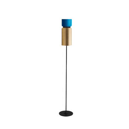 Aspen F17 Floor Lamp in Rose/Brass.
