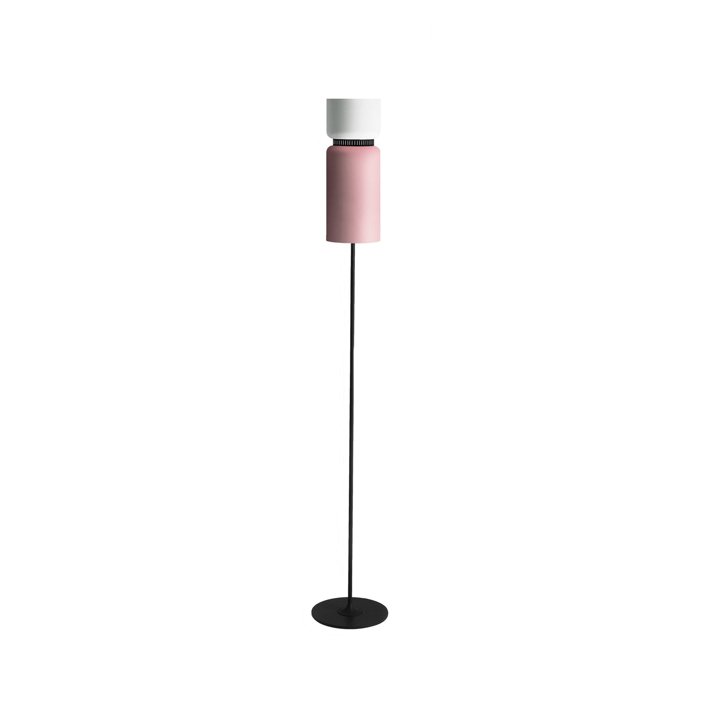 Aspen F17 Floor Lamp in Snow/Rose.