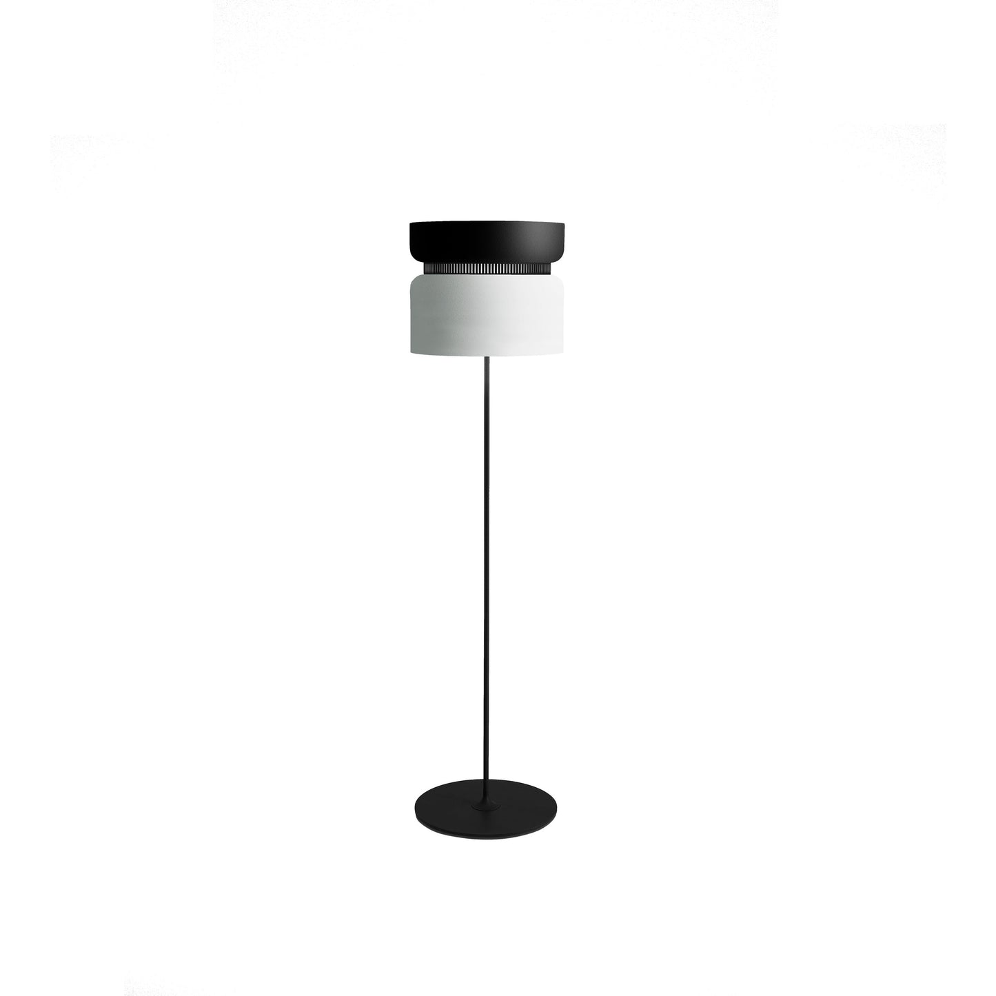 Aspen F40 Floor Lamp in Black/Snow.