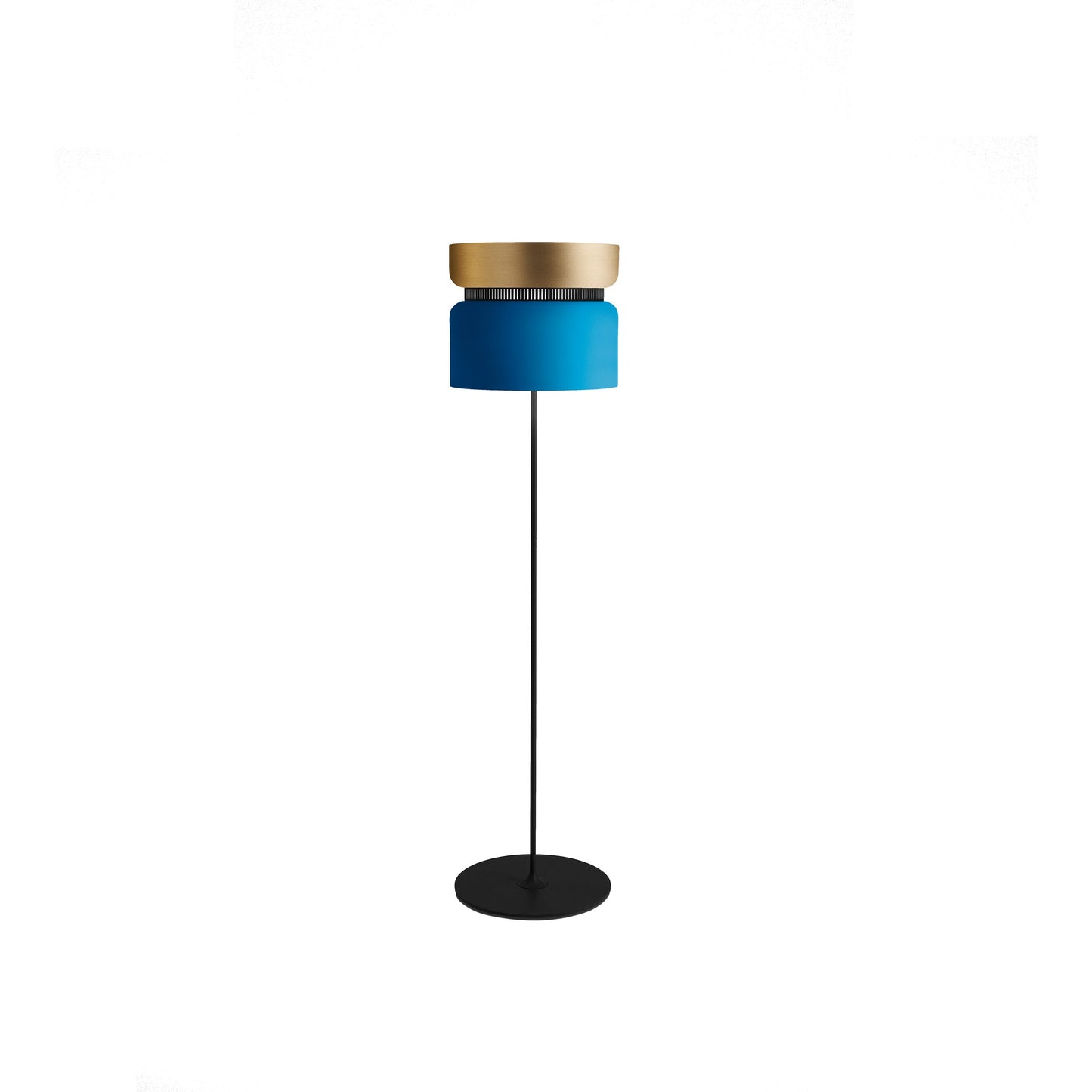 Aspen F40 Floor Lamp in Brass/River.