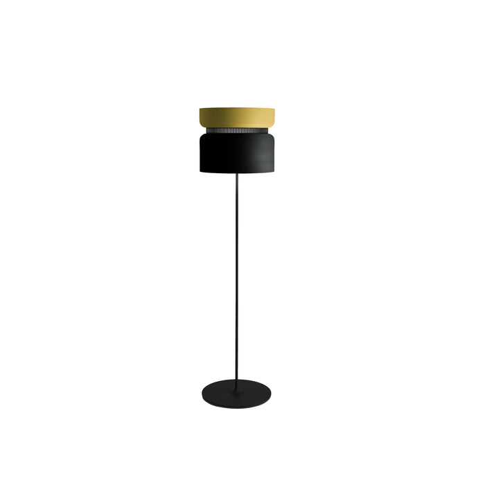 Aspen F40 Floor Lamp in Lemon/Black.