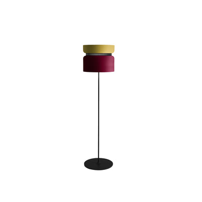 Aspen F40 Floor Lamp in Lemon/Merlot.