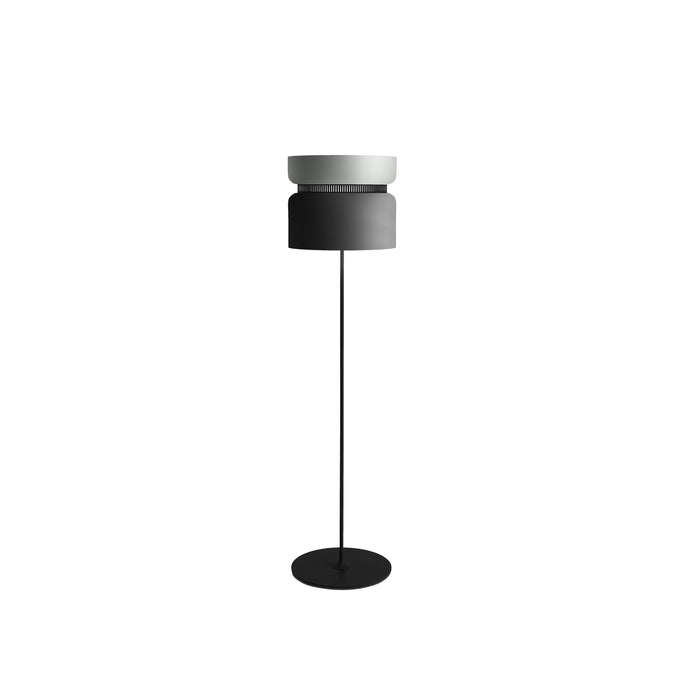 Aspen F40 Floor Lamp in Limestone/Grey.