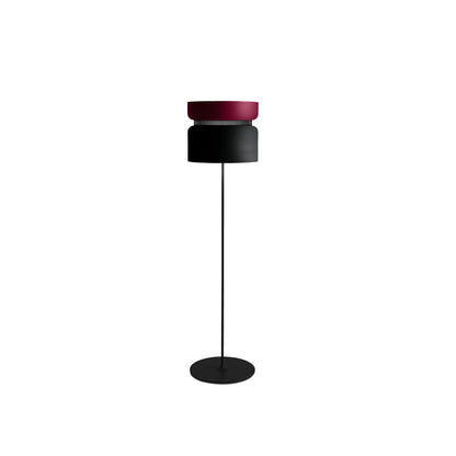 Aspen F40 Floor Lamp in Merlot/Black.