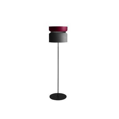 Aspen F40 Floor Lamp in Merlot/Grey.