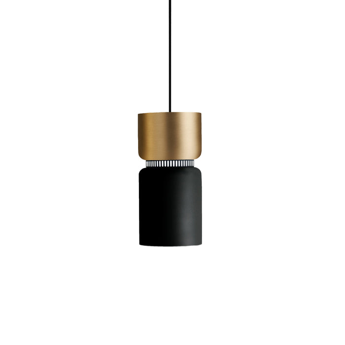 Aspen S17A Pendant Light in Brass/Black.