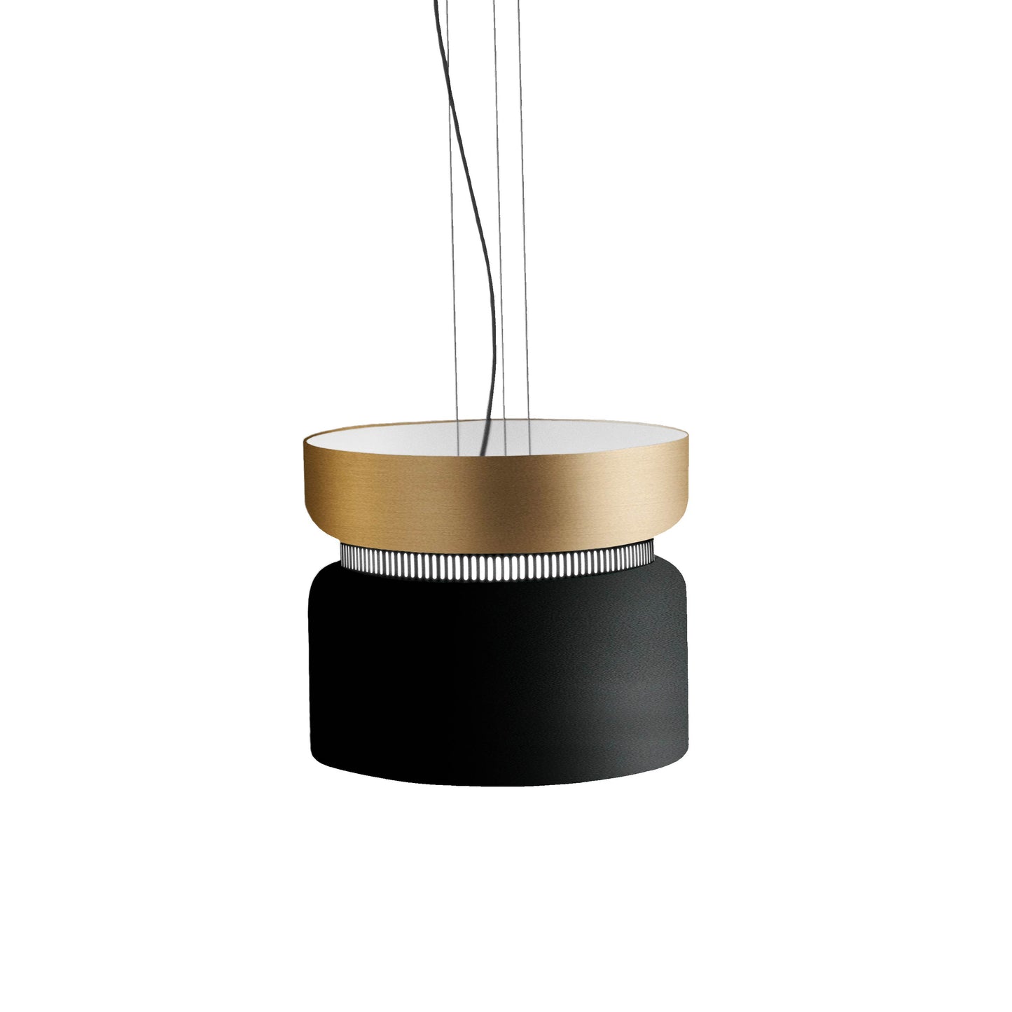 Aspen S40 Pendant Light in Brass/Black.