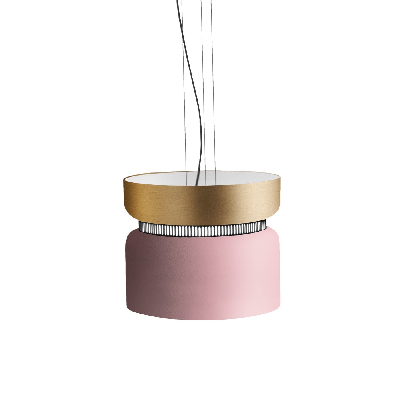 Aspen S40 Pendant Light in Brass/Rose.