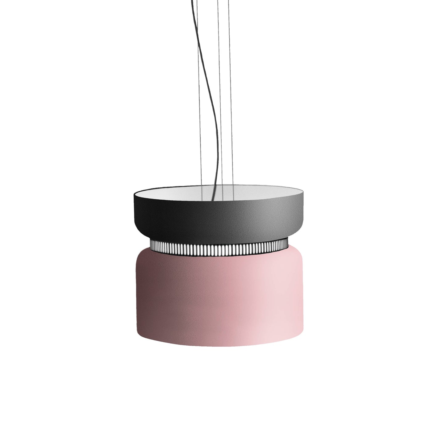 Aspen S40 Pendant Light in Grey/Rose.