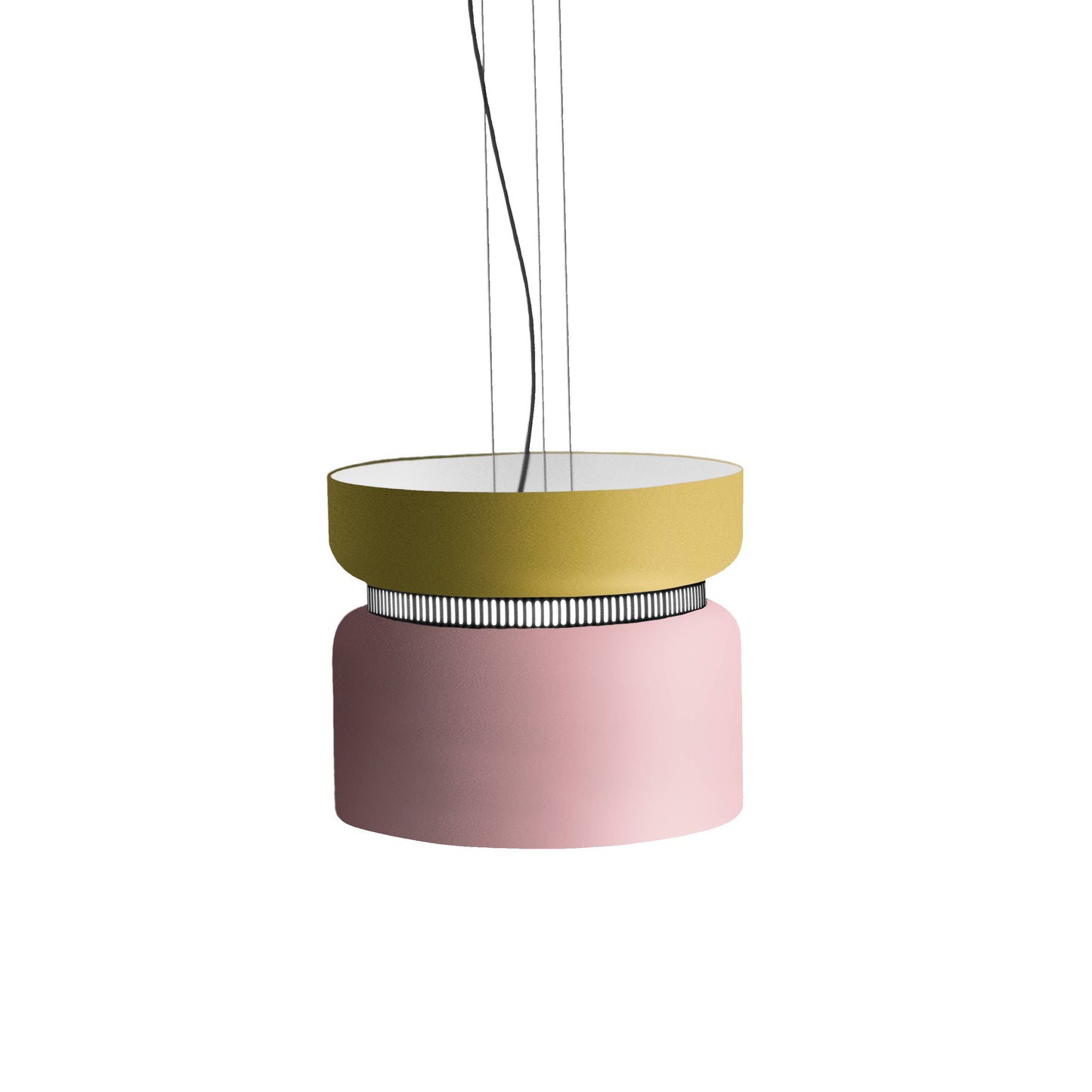 Aspen S40 Pendant Light in Lemon/Rose.