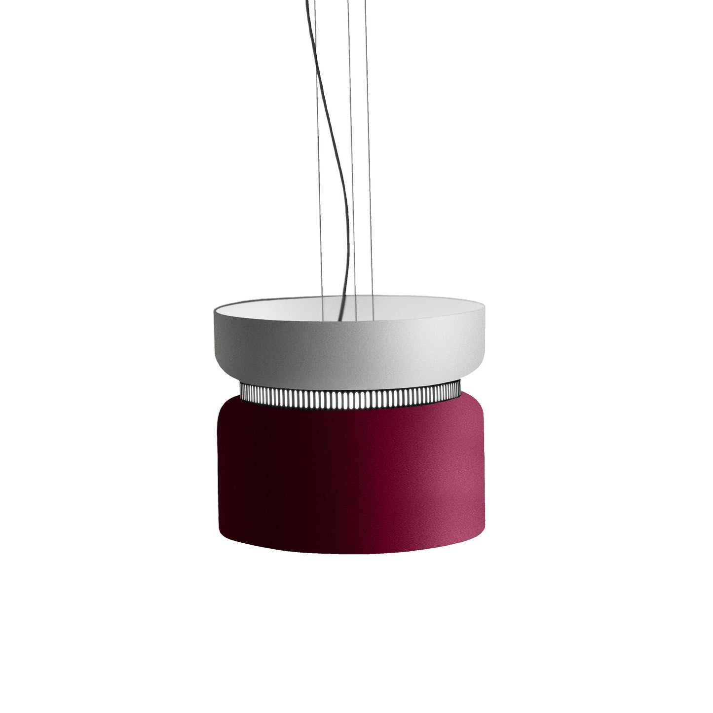 Aspen S40 Pendant Light in Limestone/Merlot.