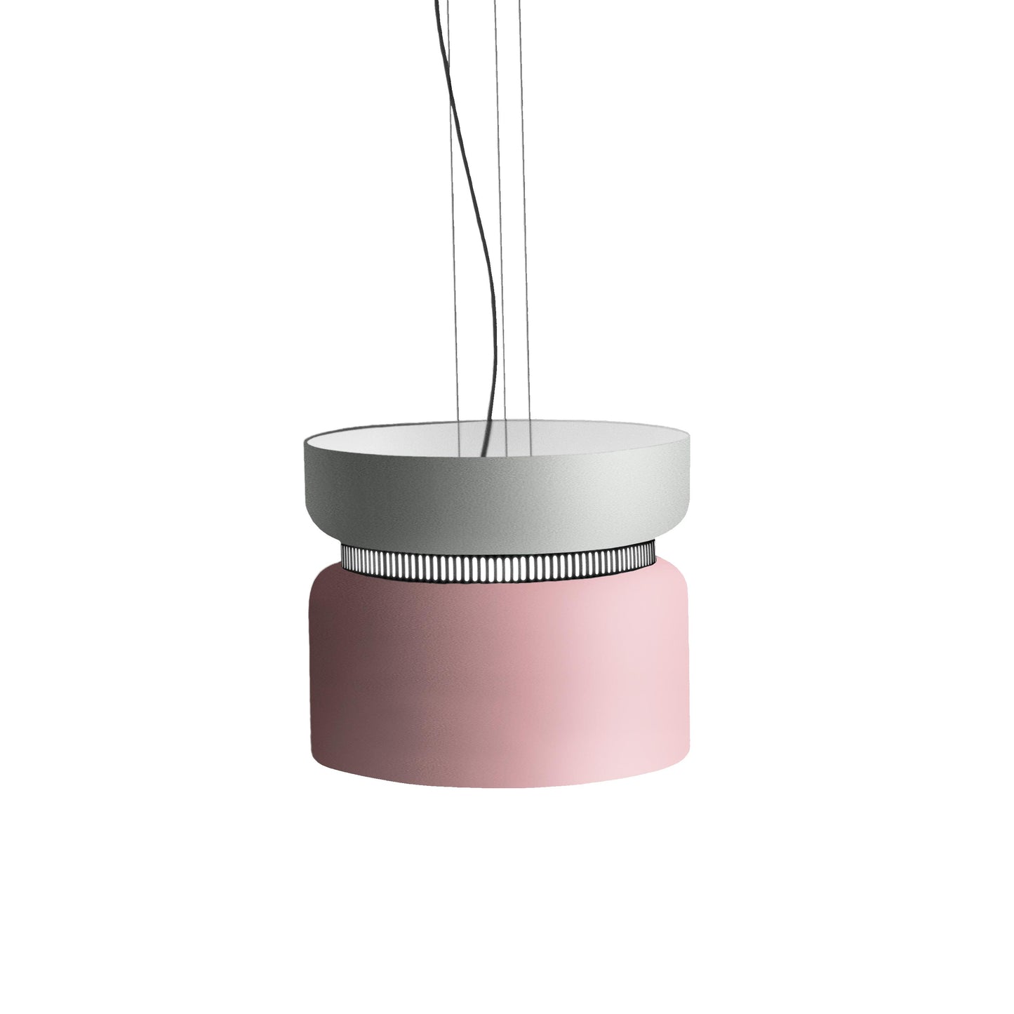 Aspen S40 Pendant Light in Limestone/Rose.