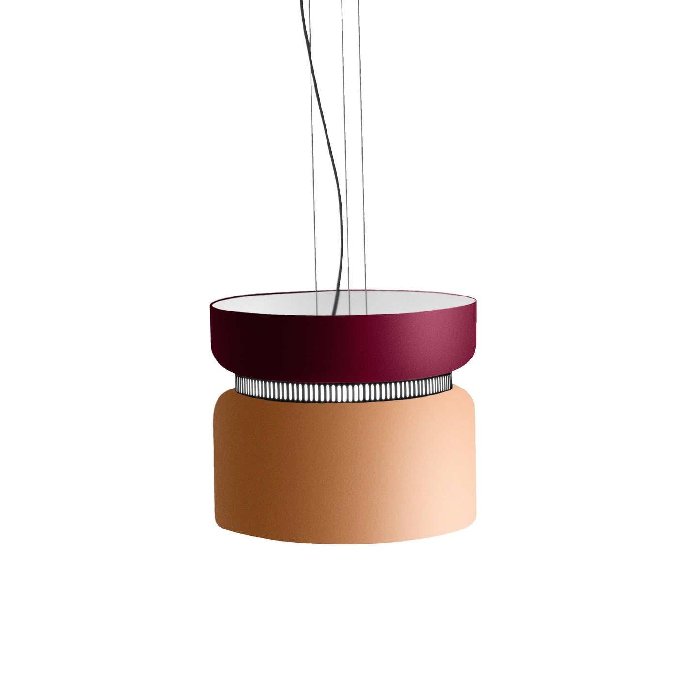 Aspen S40 Pendant Light in Merlot/Mango.