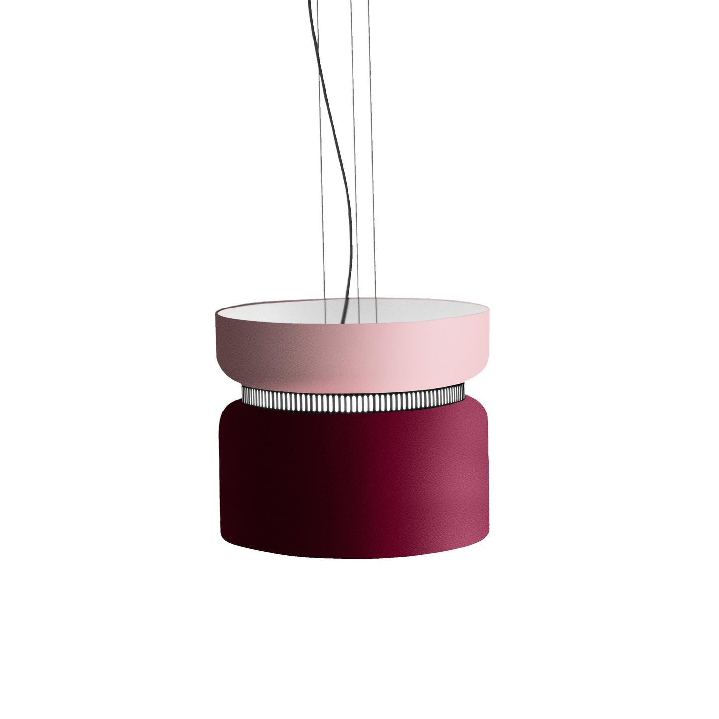 Aspen S40 Pendant Light in River/Merlot.