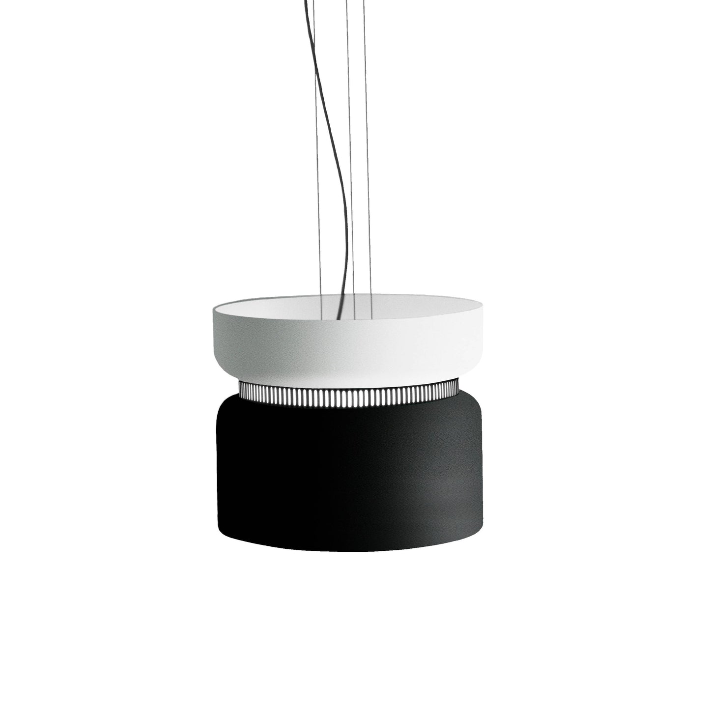 Aspen S40 Pendant Light in Snow/Black.